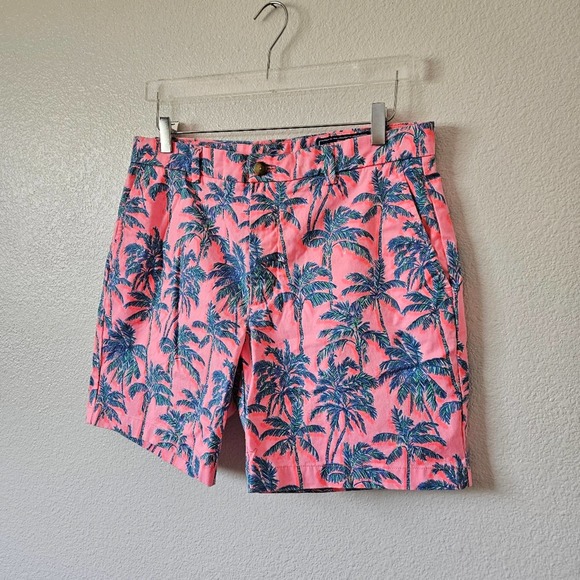 Vineyard Vines Breaker Shorts Palm Trees Size 34 Mens - Picture 3 of 10
